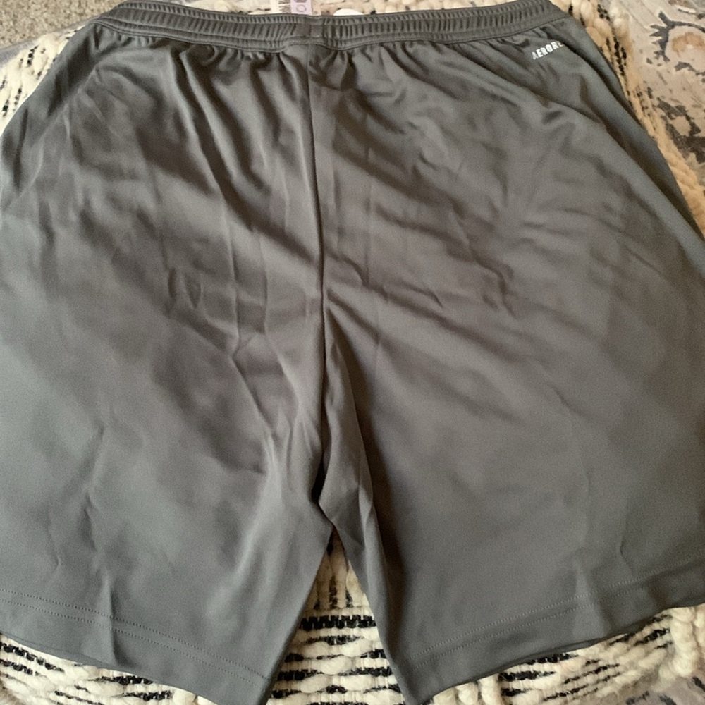 NWT. Gray Adidas Shorts. - Picture 3 of 3